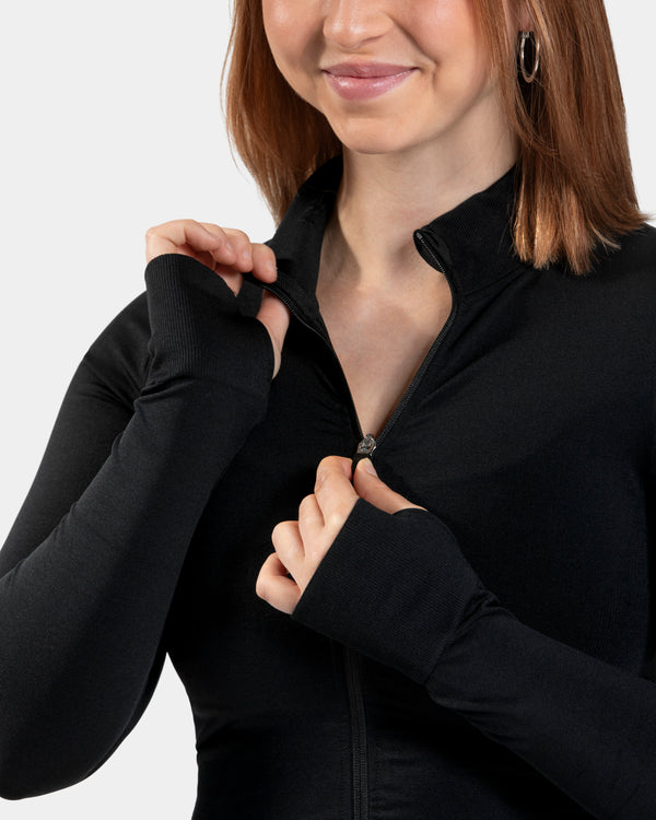 Veste zippée TEVEO Femme Noir - 4